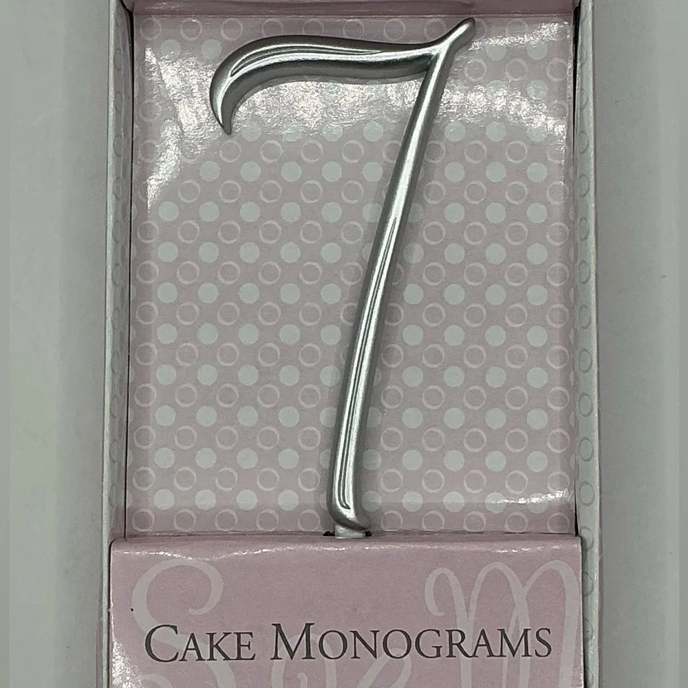 🪷Lillian Rose🌹Number Cake monograms Topper